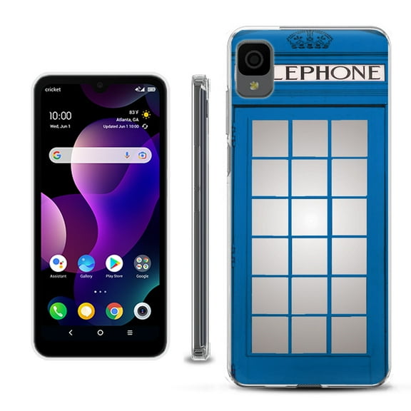 Slim-Fit Gel TPU Phone Case for TCL 30Z / 30 Z / 30 LE, by OneToughShield ® - Phone Booth Blue