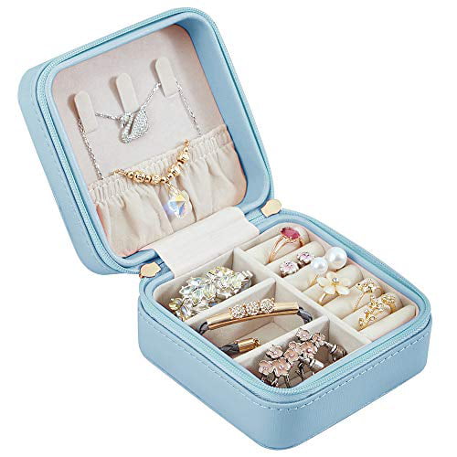 Portable Mini Three-layer Travel Box Jewellery Organiser Display Storage Case 