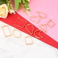 thumbnail image 3 of 80pcs Open Bezels, Resin Bezels Pendants Mold Open Back Bezels Alloy for Resin Jewelry Making, Silver Gold, 3 of 6
