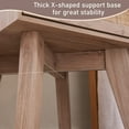 thumbnail image 3 of OKD Modern Wood Nightstand with 2 Rattan Drawers,Natural Oak, 3 of 8