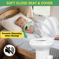 thumbnail image 3 of Portable RV Toilet with Pedal Flush, High Profile lightweight toilet - White, 3 of 11