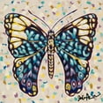 thumbnail image 2 of Augustine, Jodi 15x15 Black Ornate Wood Framed with Double Matting Museum Art Print Titled - Pop Butterfly II, 2 of 4