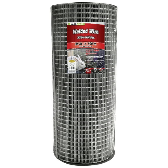 YARDGARD 36 inch by 100 foot 14 gauge 1 inch by 1 inch mesh galvanized welded wire