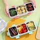 thumbnail image 3 of 3 Compartment Lunch Box, Stainless Steel Bento Box, Portable Food Storage Container for Children, Leakproof Snack Box B, 3 of 4