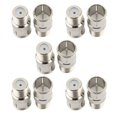 thumbnail image 1 of GFDYREE Coaxial Cable Connector, F Type Push On Quick Coax Connectors Adapter for RVers Satellite Dish Cable TV Internet RV Trailer Coax Cable, 10Pcs, 1 of 7
