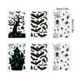 thumbnail image 3 of Uutvmp Halloween Town Life Wall Decal Halloween Haunted House Wall Decals Witch Bats Wall Decals Removable Peel and Stick Wall Stickers for Bathroom Window Door Clings Party Decor, 3 of 4