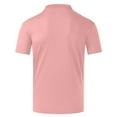 thumbnail image 2 of LEBONYARD Plus Size Womens Tops,Women's Solid Sports Quick Dry Shirt Men's Women's Short Sleeve V-neck Top/Shirt Pink M, 2 of 4