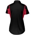 thumbnail image 3 of Holloway Sportswear M Womens Integrate Polo Black/Scarlet 222747, 3 of 5