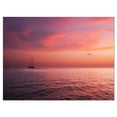 thumbnail image 2 of Toile d'Art de Paysage Marin Extra Grand - Rivage Serein Rougeâtre des Maldives, 2 of 3