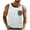 White, variant on VBTAPA Summer Tank Tops for Men Sleeveless Pocket Tees Color Block Casual Workout Shirts Black XL