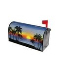 thumbnail image 3 of PHELIKA Blossom Floral Palm Trees at Sunset Magnetic Mailbox Covers Standard Size 25.5"H x 21"W, 3 of 8
