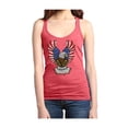 thumbnail image 1 of MmF - Women's Racerback Tank Top, up to Women Size 2XL - American Flag 4th of July, 1 of 5