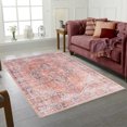 thumbnail image 1 of Aura Red And Blue Multi Patterned Area Rug 3'X5', 1 of 5