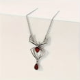 thumbnail image 2 of Collier Rétro Araignée d'Halloween avec Pendentif Rouge, Cadeaux de Vacances d'Halloween pour Filles, 2 of 5