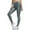 Leopard-Pine Green, variant on Women's Faux Leather Leggings Leopard Print Liquid Shine Exercise Yoga Pants