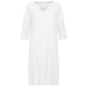 thumbnail image 3 of Vestido Vestido casual de mujer Vestido de playa elegante con cuello en V y lino de algodón con manga 3/4 (Blanco M) Ygjytge Blanco T M para Mujer, 3 of 8