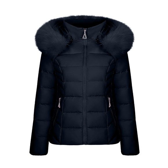 Snorda Women's Winter Cotton Jacket With Hood, Waist, And Plush To Overcome Outer Coat
