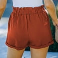 thumbnail image 4 of LEEYNEER Plus Size Shorts  Womens Athletic Shorts  Fashion Women Sweat Shorts  Summer Casual Loose Pocket Solid Pockets High Waist Short  Comfy Beach Shorts  Yoga Pants  Cycling Sport Sho, 4 of 5