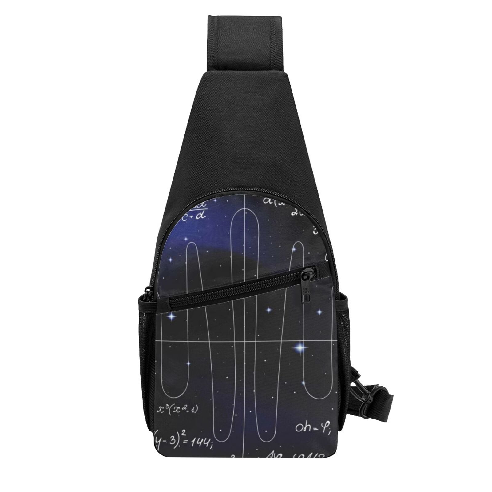 Xecao's Mathematica Science Print Sling Bag: A Versatile Chest, Shoulder, and Crossbody Backpack for Casual Days Out, Perfect for Both Men and Women