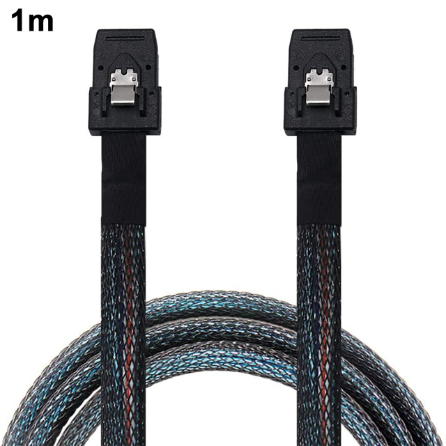 Cableado eConn interno Mini SAS de 36 pines a SFF-8087 Cable en negro Mini SAS de 36 pines a SFF-8087