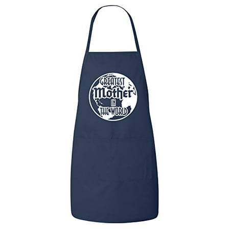 

FASCIINO - Greatest Mother In The World Chef Apron with Two Front Pockets