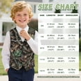 thumbnail image 7 of Garronmavis Camo Hunting Forest Boys Suit Vest Warm V Neck Adjustable Back Strap Vests Lightweight Sleeveless Slim Fit Casual Vests Outfit Fashion Boy's 3 Button Formal Suit Vest, 7 of 7