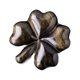 thumbnail image 4 of Escultura de trébol de cuatro hojas tallada a mano Decoración Estatua de trébol de cuatro hojas para Negro, 4 of 9