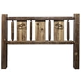 thumbnail image 4 of Homestead Collection Twin Headboard w/ Laser Engraved Moose Design, Stain & Clear Lacquer Finish, 4 of 5