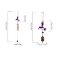Christmas Hot Sale 3D Stereoscopic Hummingbird Resin Wind Chime Metal