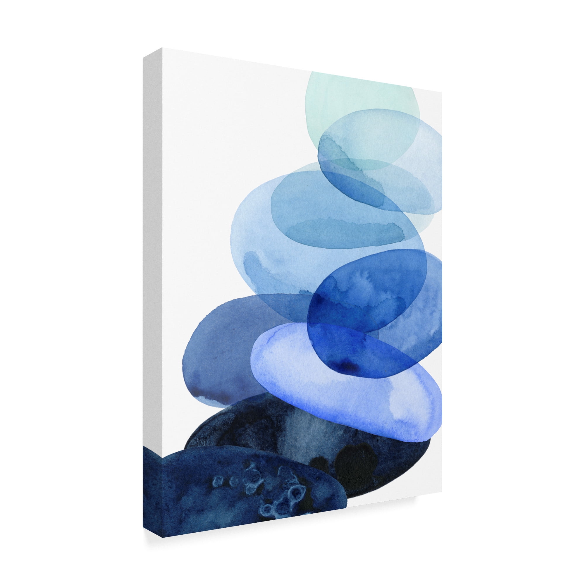 River Worn Pebbles I' Canvas Art by Grace Popp