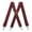 Wine, variant on MOJOGO 1.5 In Wide Suspenders for Men Fashion Casual Solid X Back Adjustable Elastic Strap with 4 Loops for Heavy Duty Beige Free Size
