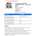 thumbnail image 2 of Rear Brake Pad and Rotor Kit - Compatible with 2006 - 2010 Chevy Impala 2007 2008 2009, 2 of 2