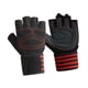 thumbnail image 1 of 2 guantes de entrenamiento de medio dedo, accesorio portátil para fitness y ciclismo en interiores. XL Rojo, 1 of 9
