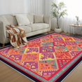 thumbnail image 2 of 5.3'x7.5' large carpet for living room carpet rugs for living room southwestern area rug striped area rug western area rug, 2 of 10