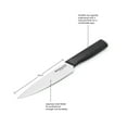thumbnail image 4 of Kitchenaid Classic Serrated Utility Knife with Blade Cover, 5.5-inch, Black, 4 of 13