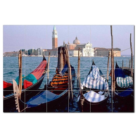 Boat Ship Ceramic Tile Mural Kitchen Backsplash Bathroom Shower, 404211-M64