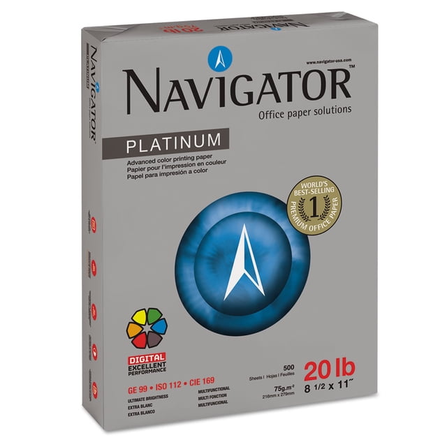 Paper Navigator NPL1120 Platino 99, brillo 75 g/m², A4 5000