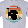 thumbnail image 4 of Inktastic Drum Set Retro Drummer Sunset T-Shirt, 4 of 5