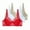 Red, variant on Fatuov Women's Lace Bra with Underwire Solid Color Breathable Everyday Bra for Party, Supportive Push Up Full Coverage Lightly Lined Bra 3-Pack, 42B, Pink