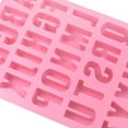 thumbnail image 3 of ZheElen 2pcs Silica Gel DIY Silicone Mold Easy To Clean Scratch-proof Non-breaking Mold Alphabet Cake Mold Purple, 3 of 6