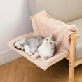 thumbnail image 6 of DAMAI Hanging Cat Radiator Bed Foldable Warm Fleece Beds, Cat Puppy Cradle Hammock Hanging Cat Hammock, Foldable Metal Frame, Machine Washable Cover, Beige, 6 of 6