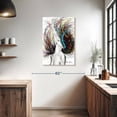 thumbnail image 3 of Elephant Stock Excite Wall Art - Vertical Canvas Wall Art - Living Room Wall Decor - People Canvas - White And Turquoise Decor By Ashvin Harrison - 24" x 36", 3 of 8