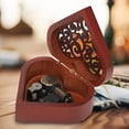 thumbnail image 3 of QIILU Wooden Music Box,Wooden Craft Musical Box Heart Shaped Music Box Birthday Kids Gift, Music Box Gift, 3 of 8
