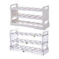 thumbnail image 3 of Dispensador de Caja de Almacenamiento de Huevos de Múltiples Capas Blanco transparente, 3 of 9