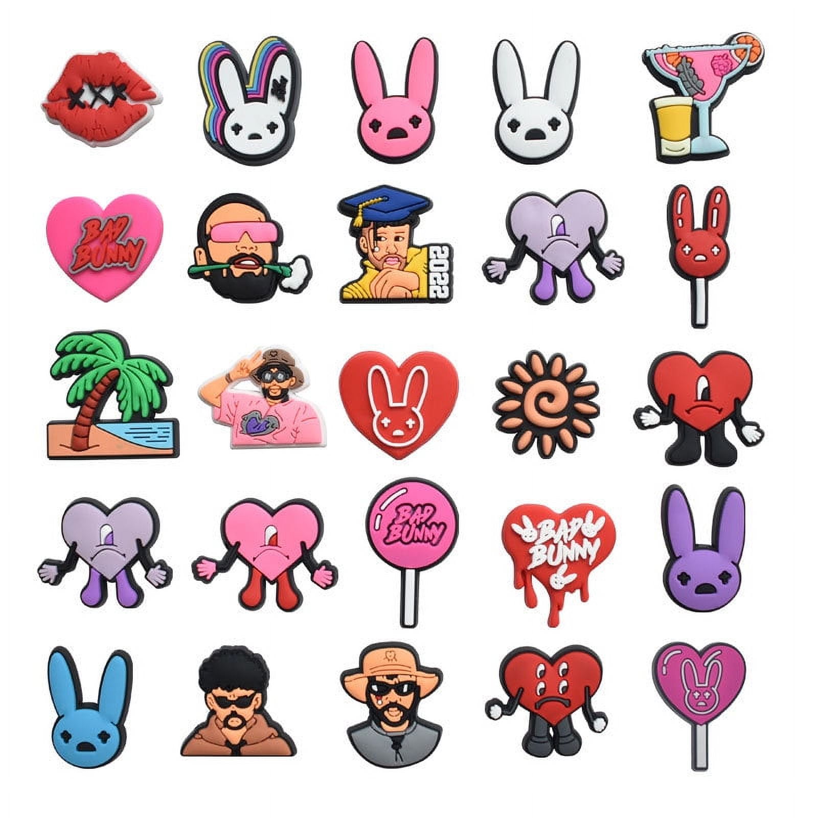 for Crocs 25 Pack Different PVC Shoe Charms for Shoe Decoration