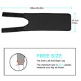 thumbnail image 4 of Thigh Brace, Pratical Durable Thigh Support, Black Use In Baseball For Use In Football, 4 of 8