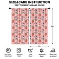 thumbnail image 2 of Blackout Kids Curtains,Pink Cow Strawberry Hat Pattern Childrens Insulated Curtains Set Of 2,Bedroom Essentials,Toddler Room Decor 42x84in(106x213cm), 2 of 5