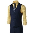 thumbnail image 4 of FashionOutfit Men's Contemporary Classic Fit Stylish Contrast Vest, 4 of 4