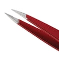 thumbnail image 4 of Tweezerman Stainless Steel Point Tweezer - Eyebrow Precision Tweezers, Facial and Ingrown Hair Removal (Signature Red), 4 of 4