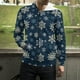 thumbnail image 4 of Sudadera con capucha y cremallera con copos de nieve navideños para hombre y mujer, sudaderas con capucha con estampado 3D, abrigos para niño y niño, ropa de calle con capucha y cremallera, 4 of 5